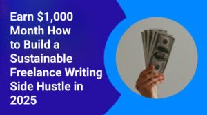Earn $1,000 Month Free How to Build a Sustainable Freelance Writing Side Hustle in 2025 